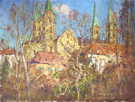 Shirokov, Andrey, 'Frühling in Bamberg', (2012, Öl auf Leinwand)