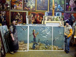 Foto Inna Schirokova im Atelier
